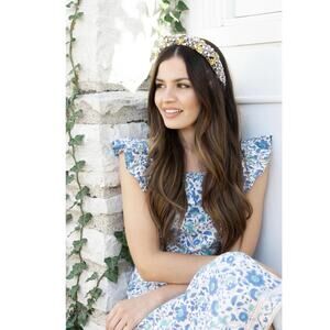 Hello Dobson The Margaret Flutter Sleeve Floral Dress Sz XS Feminine Chic Modest